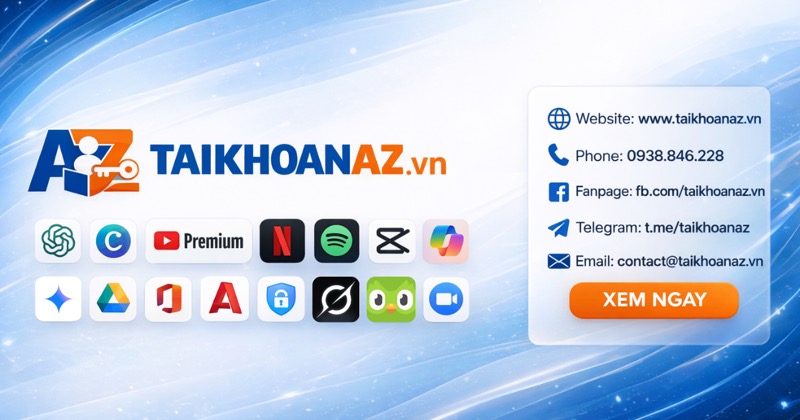 TaikhoanAZ - tài khoản bản quyền chính hãng giá tốt